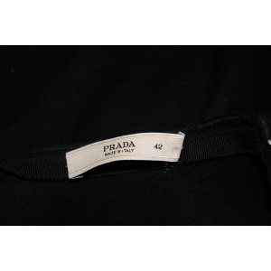 Prada, wonderful embellished Black wool skirt