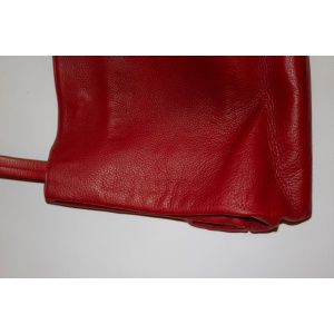 Red Leather Tote Bag by Nystrom Sweden