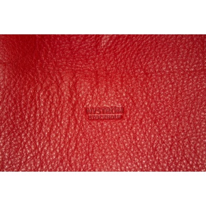 Red Leather Tote Bag by Nystrom Sweden