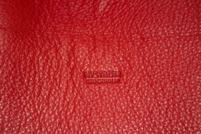Red Leather Tote Bag by Nystrom Sweden - Image 5