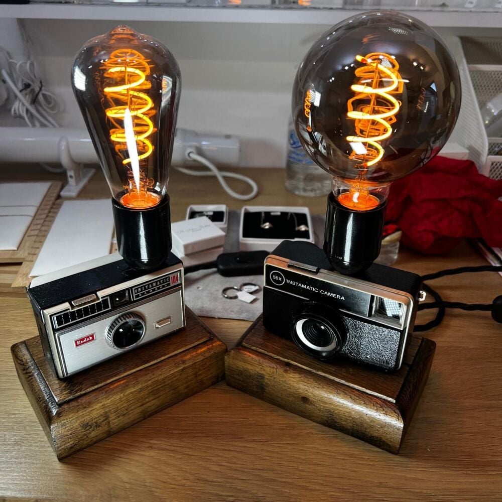 Retro Kodak camera lights