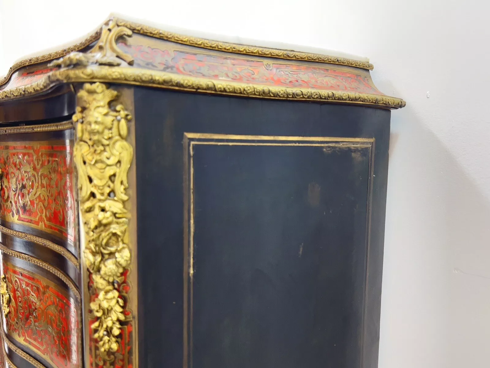 Late 19th Century, Louis XV Style, French Boulle Secretaire