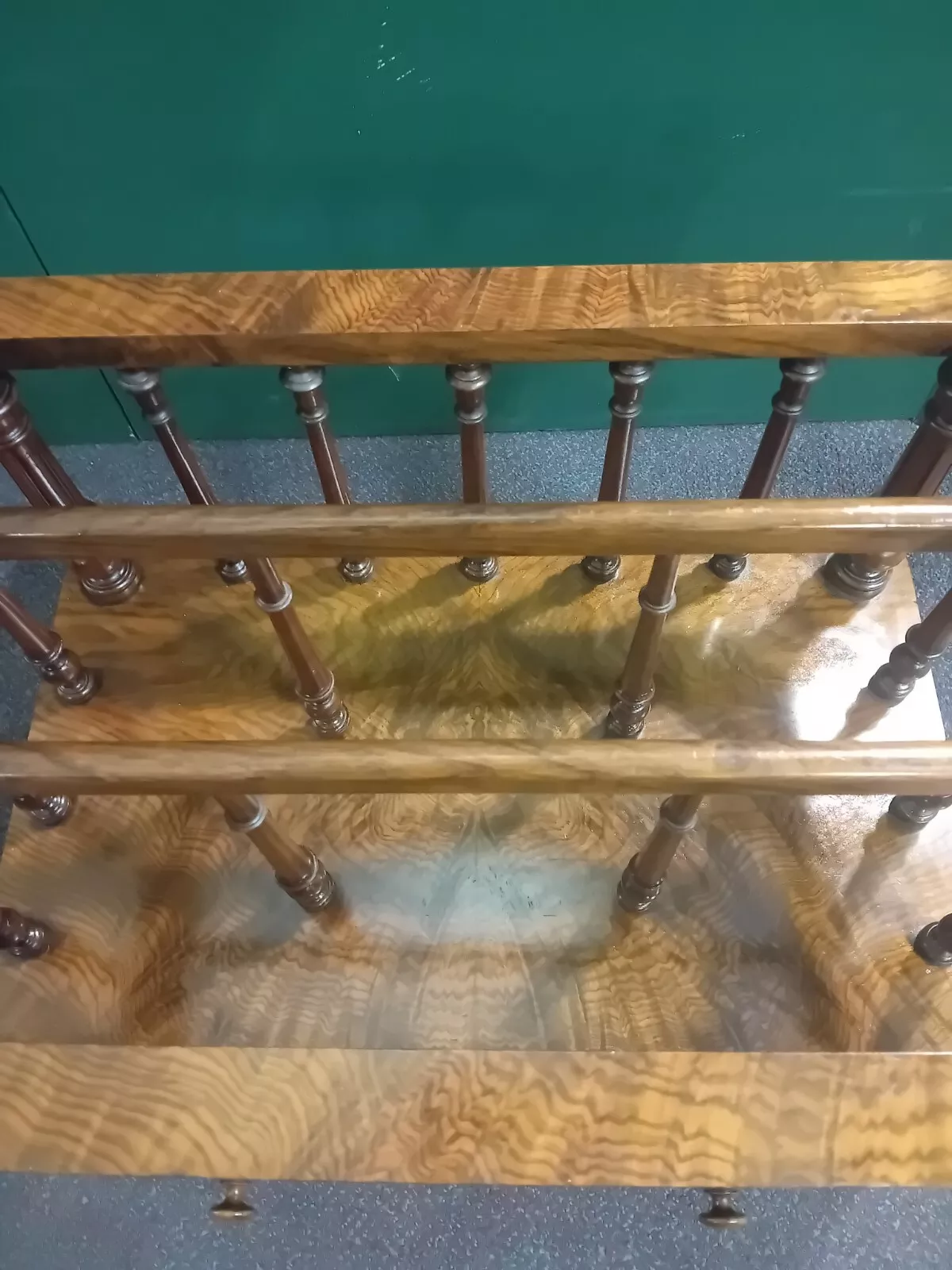 Antique Walnut Canterbury Victorian Circa 1860