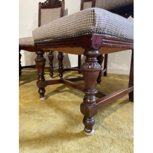 Set of four Victorian dining chairs