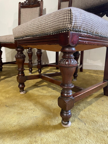 Set of four Victorian dining chairs