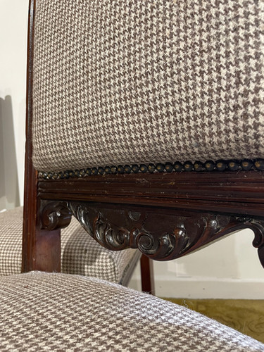 Set of four Victorian dining chairs