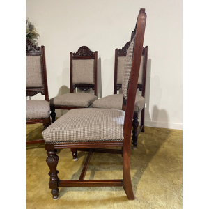 Set of four Victorian dining chairs