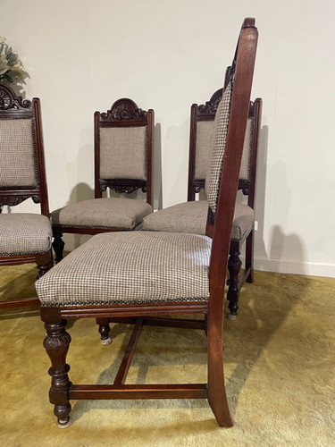 Set of four Victorian dining chairs