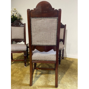 Set of four Victorian dining chairs