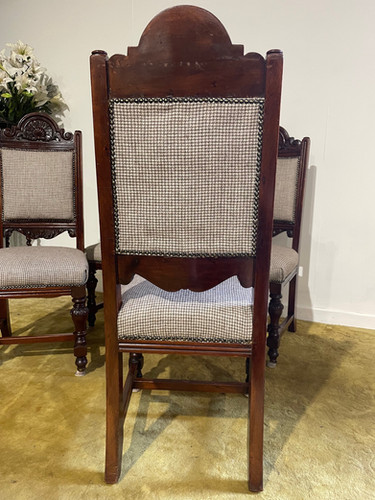 Set of four Victorian dining chairs