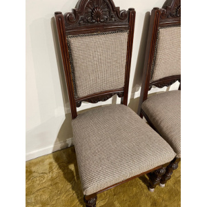 Set of four Victorian dining chairs