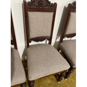 Set of four Victorian dining chairs