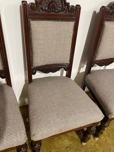 Set of four Victorian dining chairs