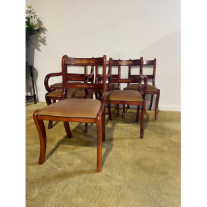 Six Regency Style Dining Chairs