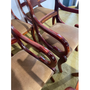 Six Regency Style Dining Chairs
