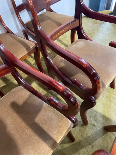 Six Regency Style Dining Chairs