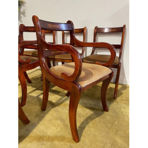 Six Regency Style Dining Chairs