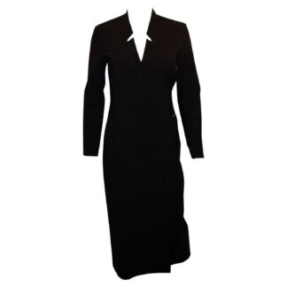 The Fold Blue and White Desk to Dinner Dress