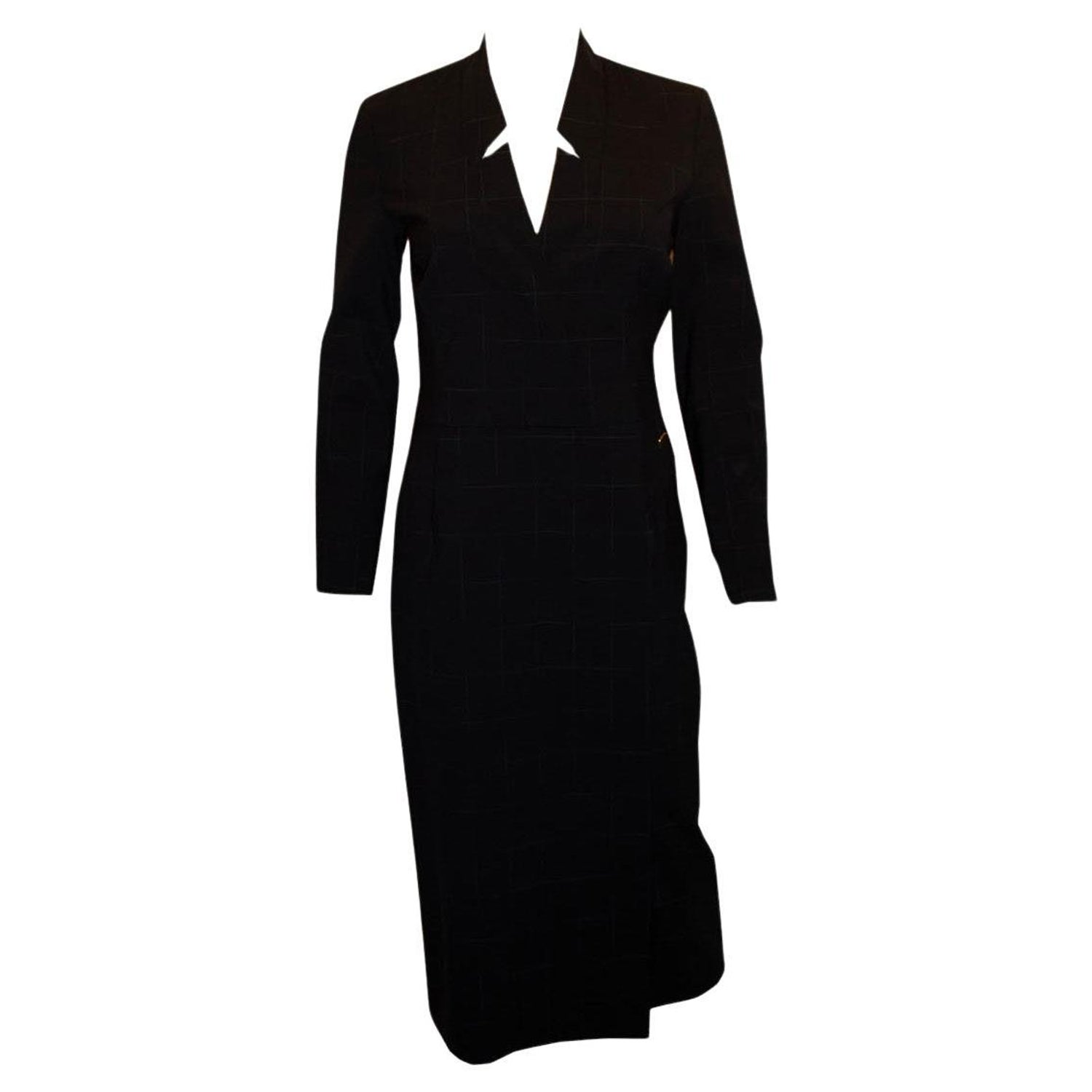 The Fold Blue and White Desk to Dinner Dress
