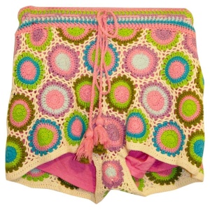 Farm Rio Colourful Crochet Shorts
