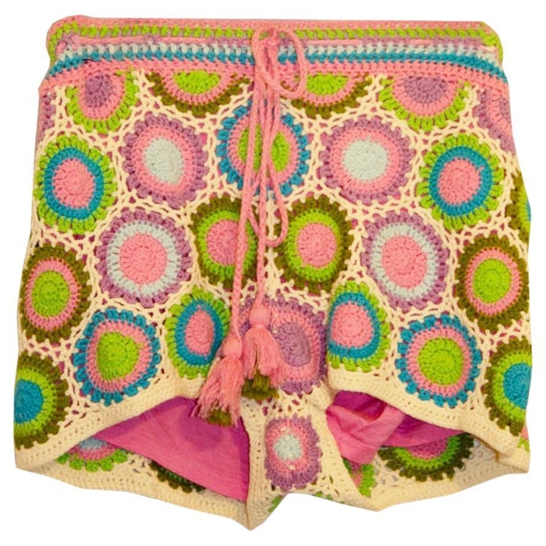 Farm Rio Colourful Crochet Shorts