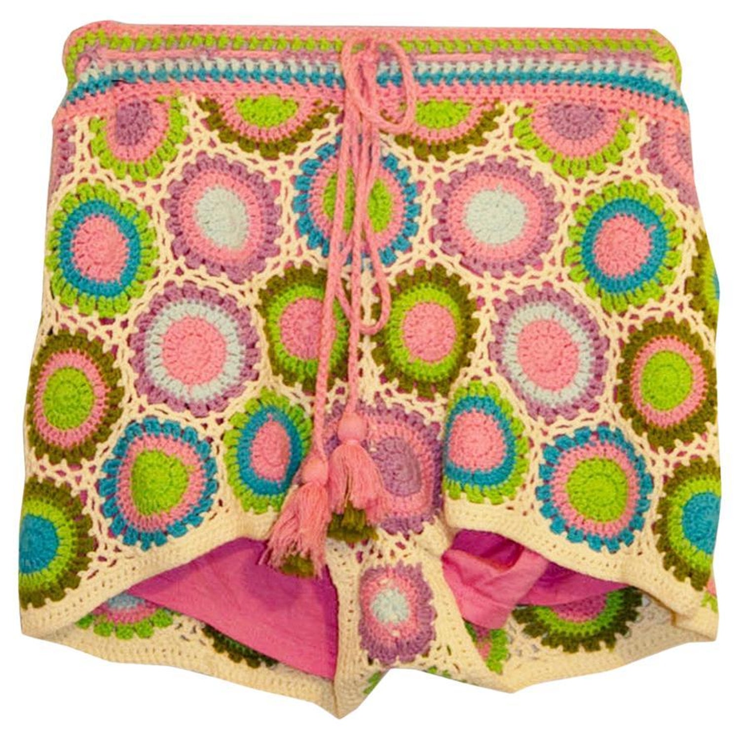 Farm Rio Colourful Crochet Shorts