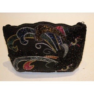 Vintage Beaded Multi Colour Evening Bag