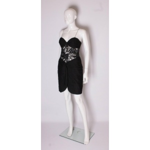 Vintage Belville Sassoon Silk Chiffon Cocktail Dress