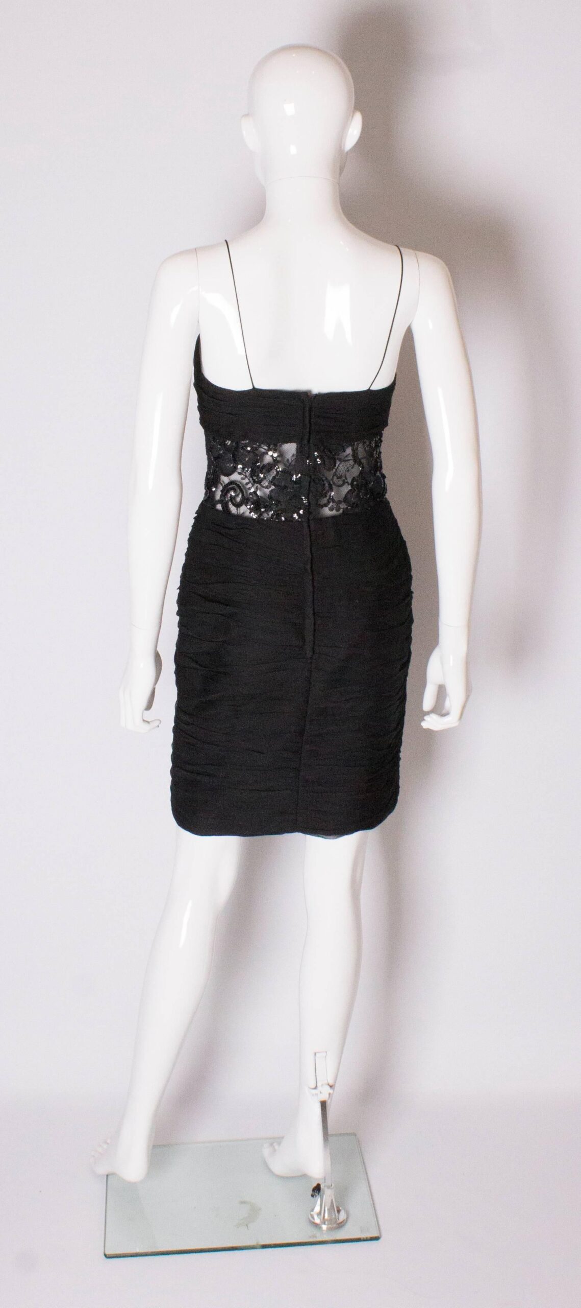 Vintage Belville Sassoon Silk Chiffon Cocktail Dress