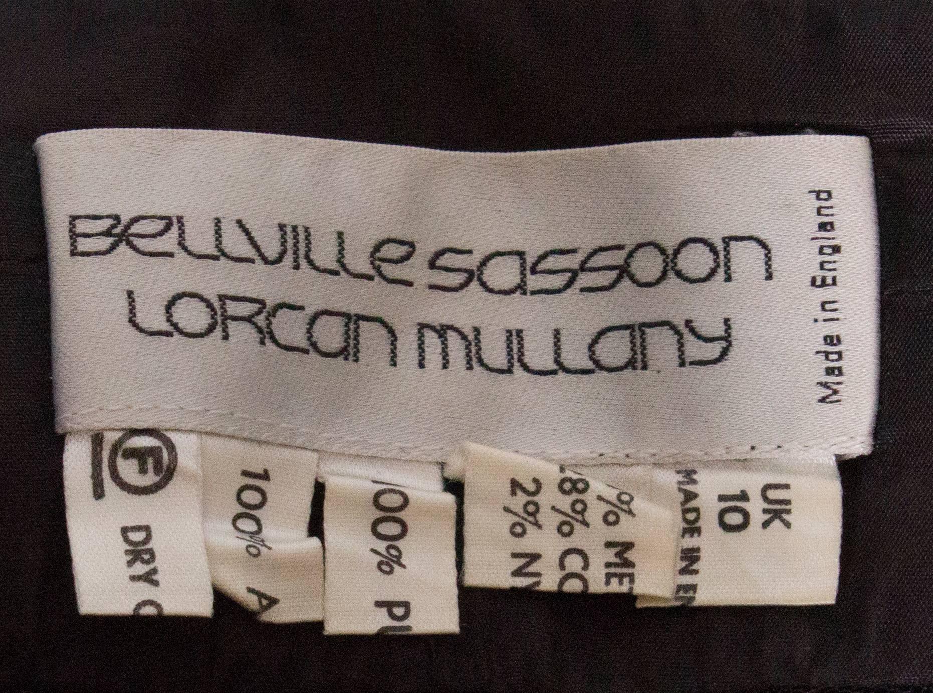Vintage Belville Sassoon Silk Chiffon Cocktail Dress