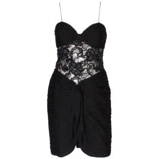 Vintage Belville Sassoon Silk Chiffon Cocktail Dress