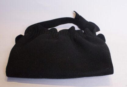 Vintage Black Felt Bag - Image 4