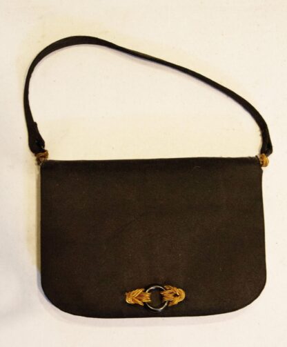 Vintage Black Satin Evening Bag by Rene Mancini - Image 3