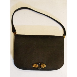 Vintage Black Satin Evening Bag by Rene Mancini