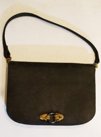 Vintage Black Satin Evening Bag by Rene Mancini - Image 6
