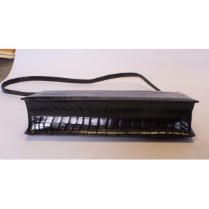 Vintage Bon Gout Black Crocodile Bag