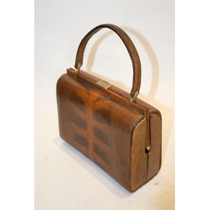 Vintage Brown Lizzard Bag