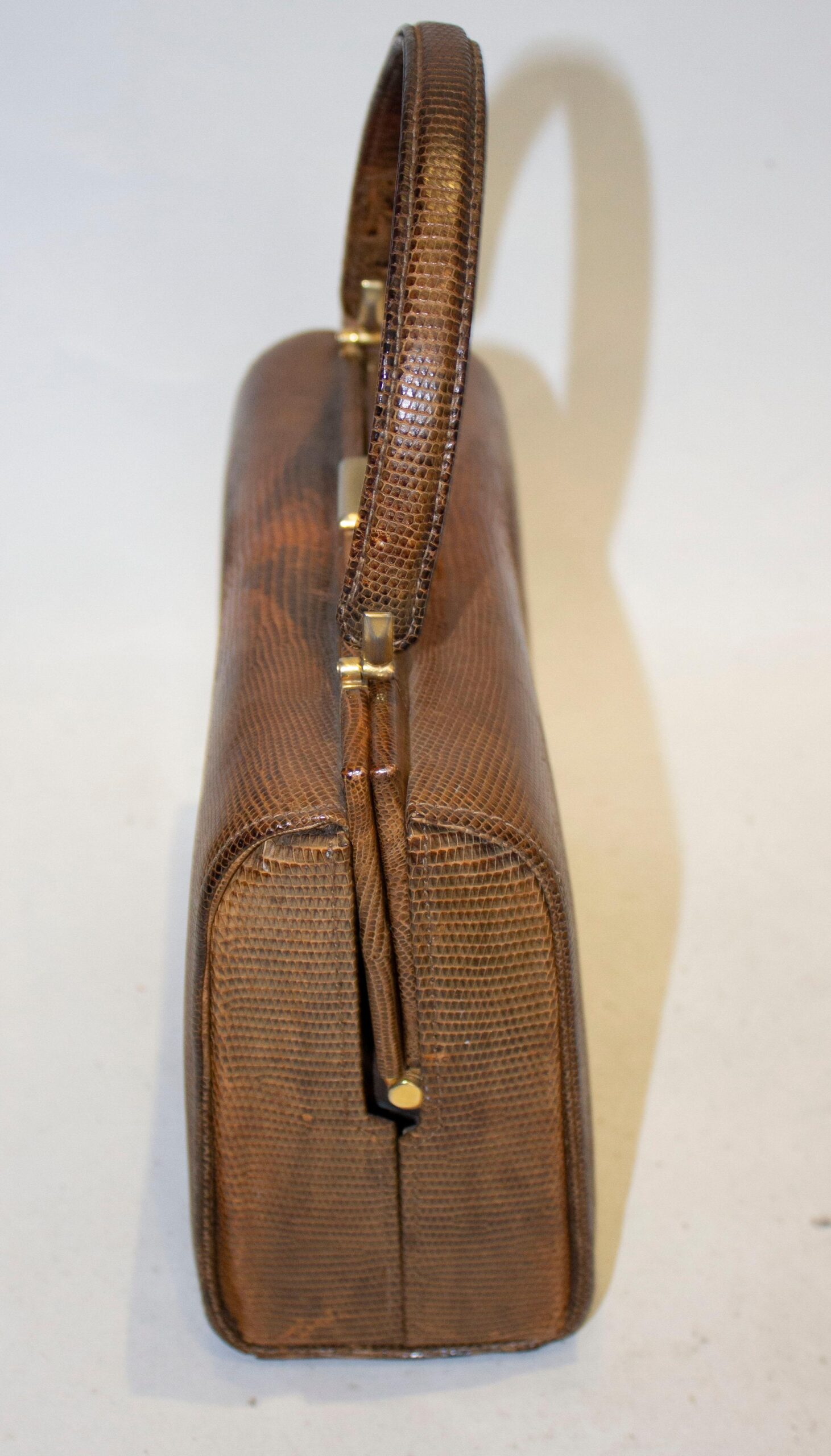 Vintage Brown Lizzard Bag