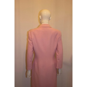Vintage Bruce Oldfield Pink Boucle CoatDress