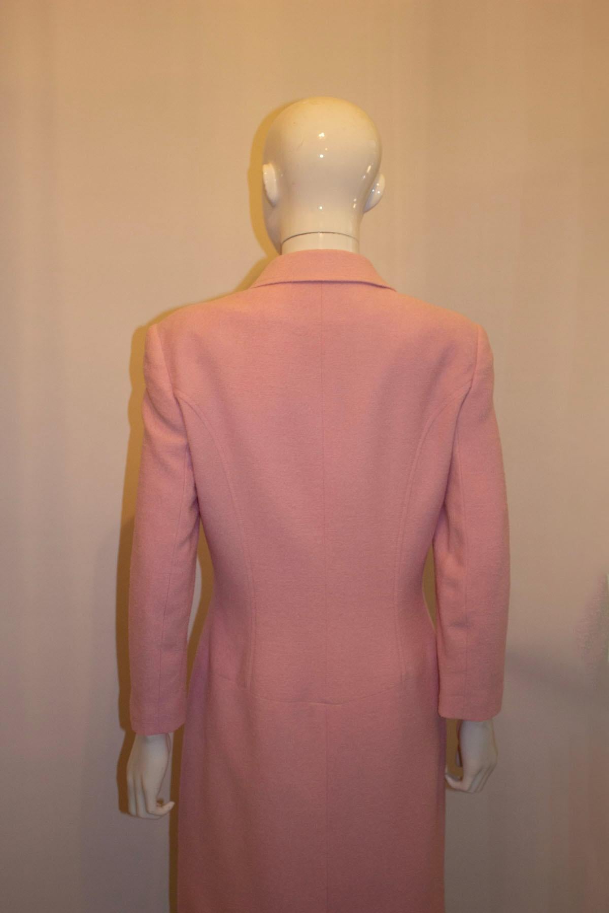 Vintage Bruce Oldfield Pink Boucle CoatDress