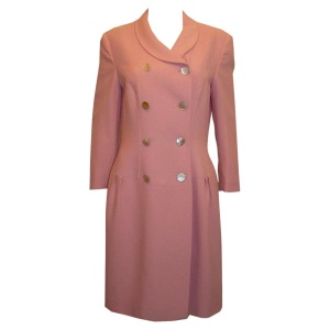 Vintage Bruce Oldfield Pink Boucle CoatDress