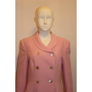 Vintage Bruce Oldfield Pink Boucle CoatDress