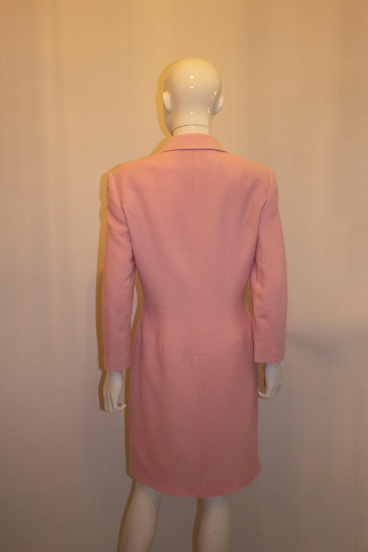 Vintage Bruce Oldfield Pink Boucle CoatDress