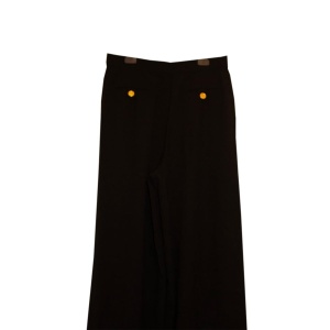 Vintage Chanel Back Wool Crepe Trousers