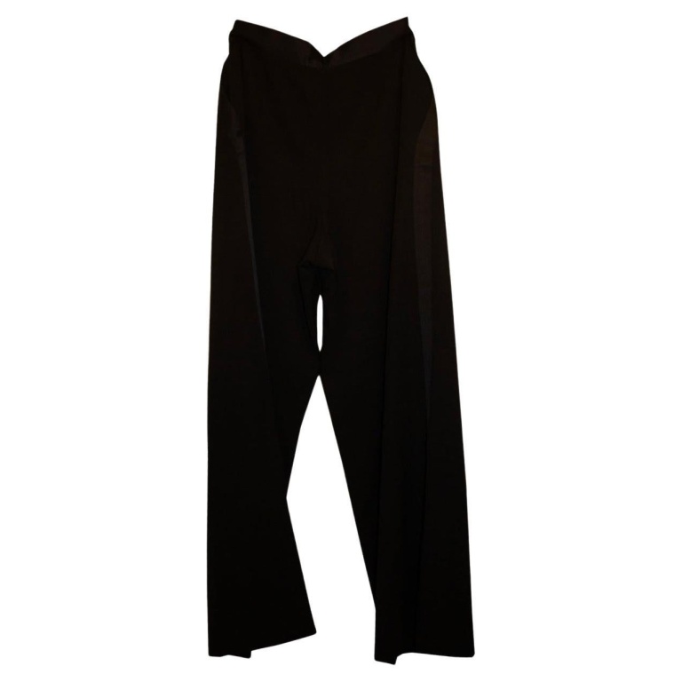 Vintage Chanel Black Tuxedo Pants /Trousers