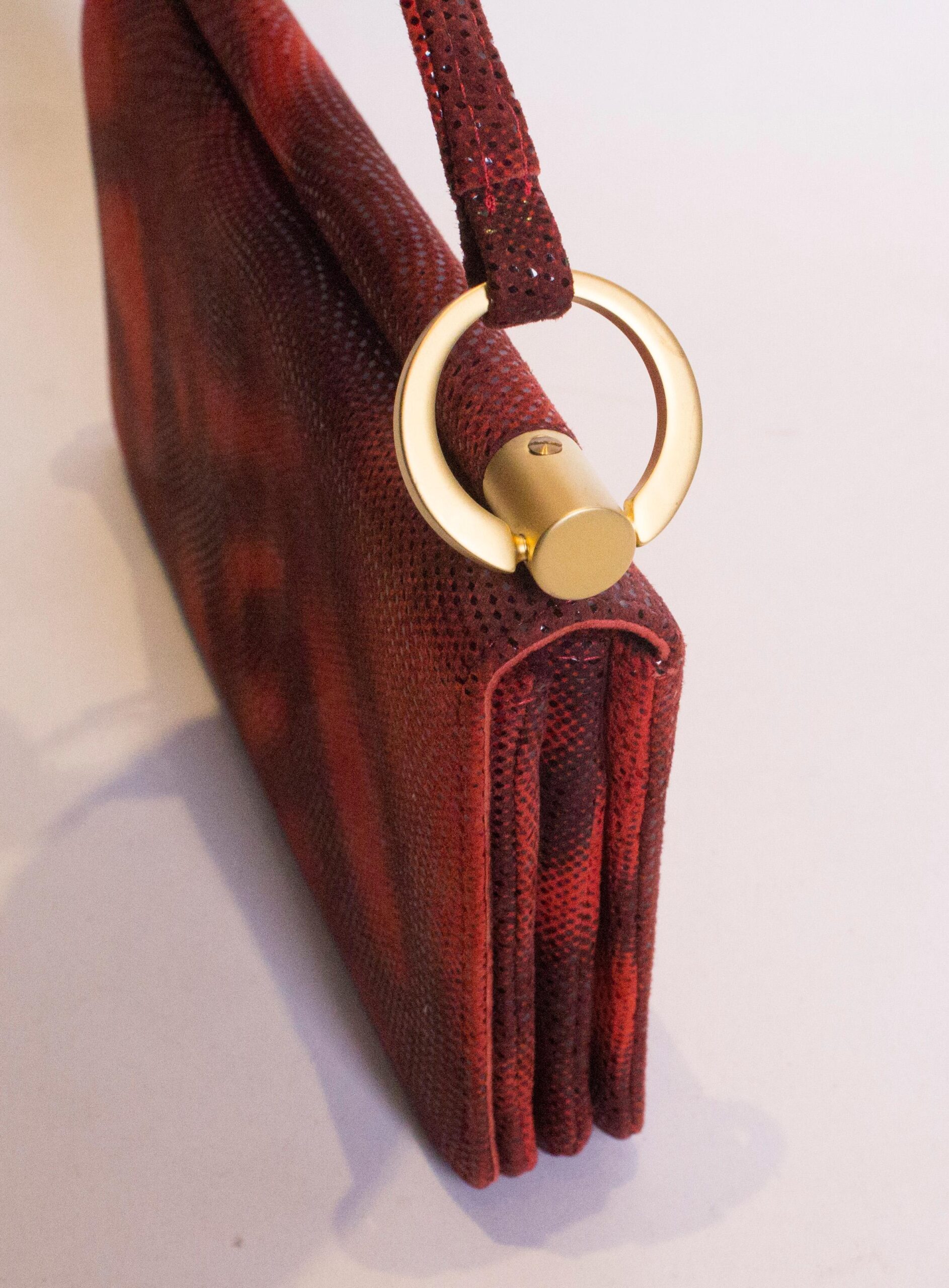 Vintage Charles Jourdan Red Handbag