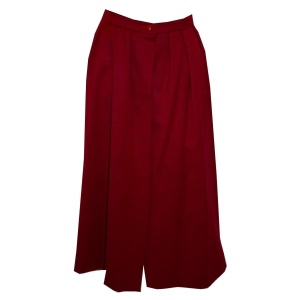 Vintage Christian Dior Red Wool Skirt