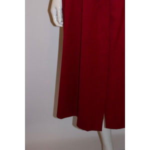 Vintage Christian Dior Red Wool Skirt