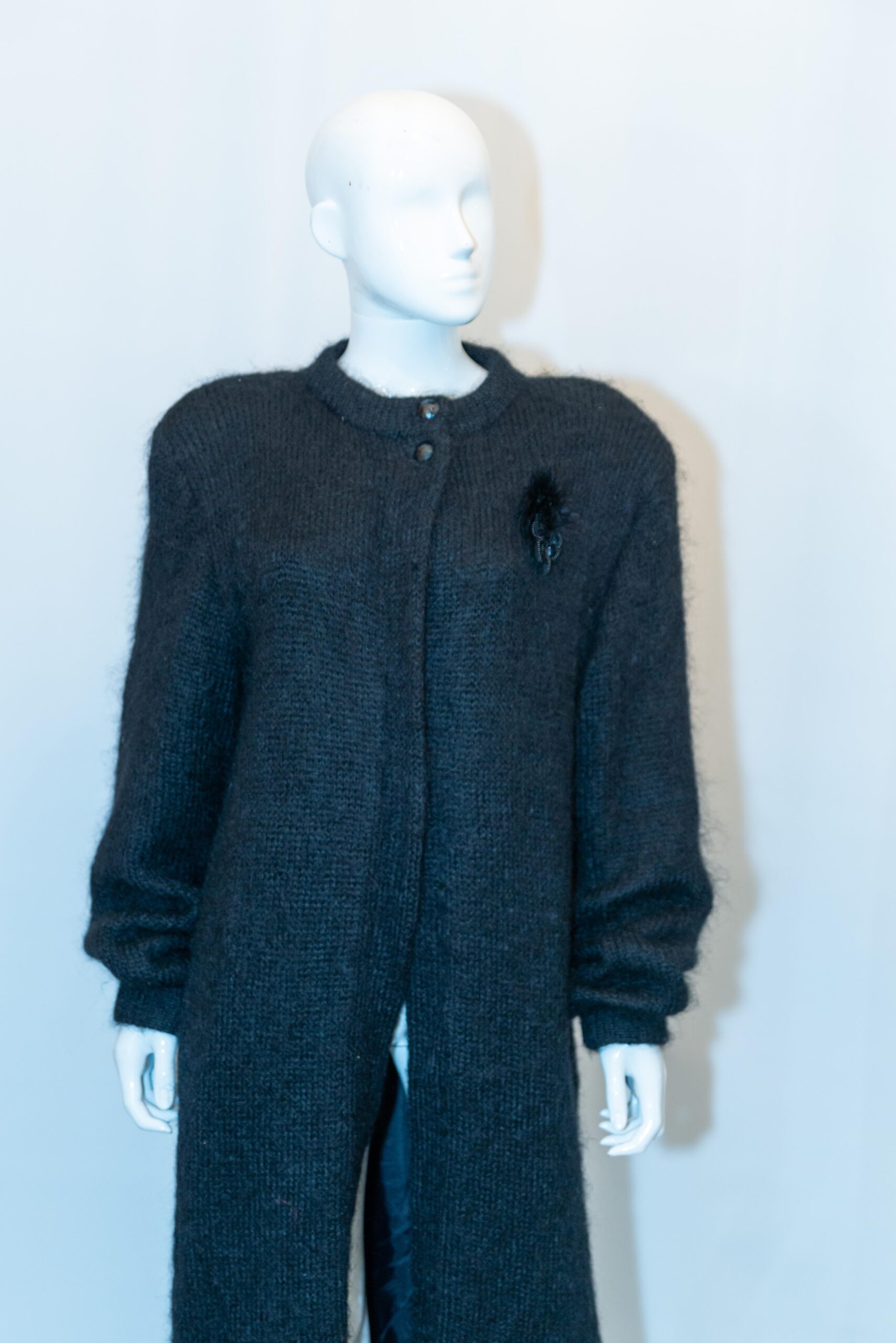 Vintage Full Length Mohair Coat by Riet Selen