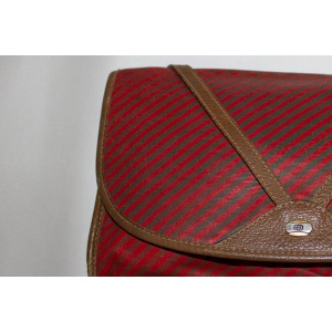 Vintage Gucci Clutch Bag with Fold Over Front and Leather Detail